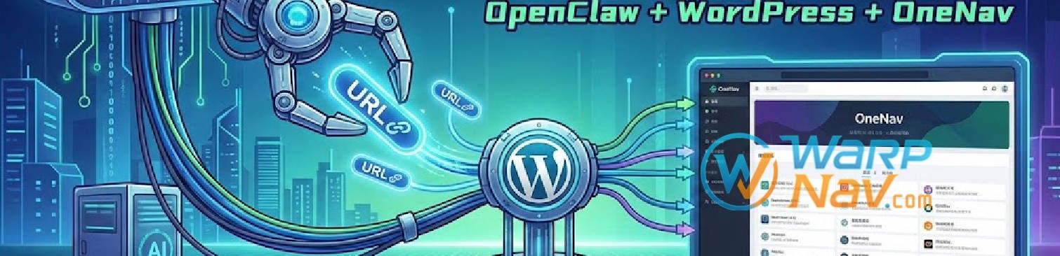 OpenClaw + WordPress + OneNav 主题：打造 AI 自动化网址发布的导航网站