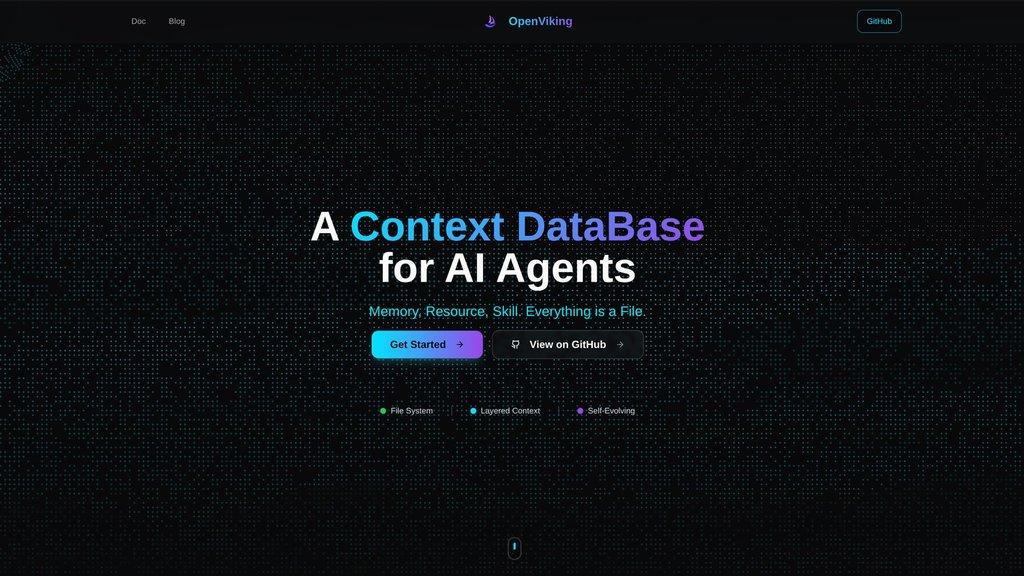 [Github发现] OpenViking – 火山引擎开源的 AI Agent 上下文数据库