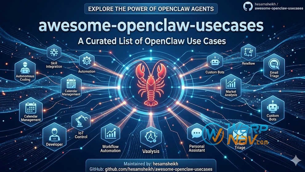 [Github发现] 30+ OpenClaw 真实使用案例：awesome-openclaw-usecases