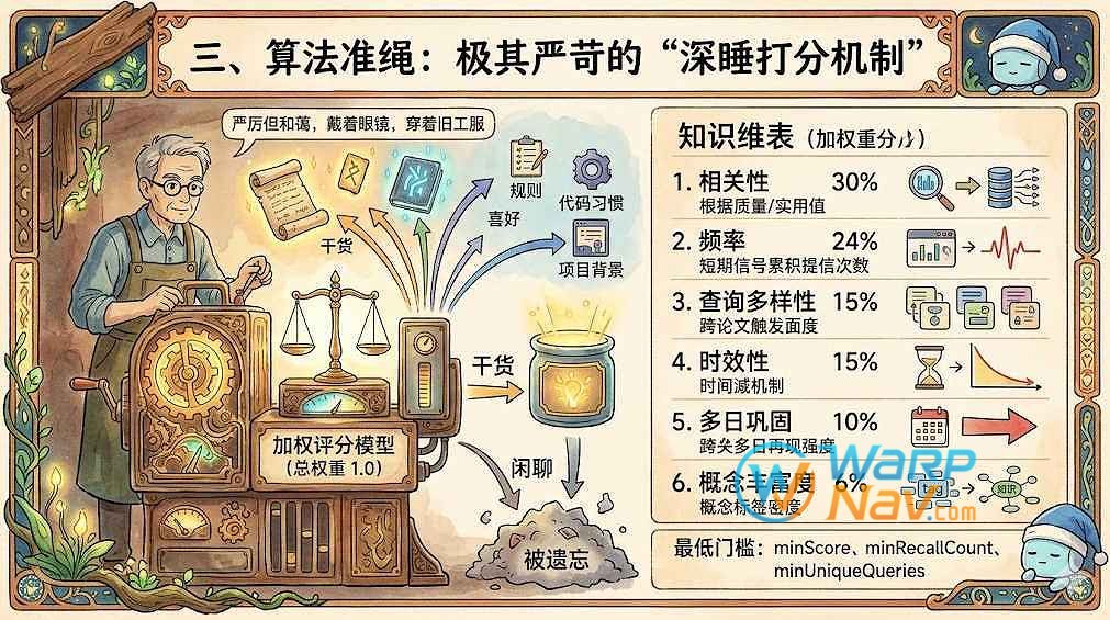 三、 算法准绳：极其严苛的“深睡打分机制”