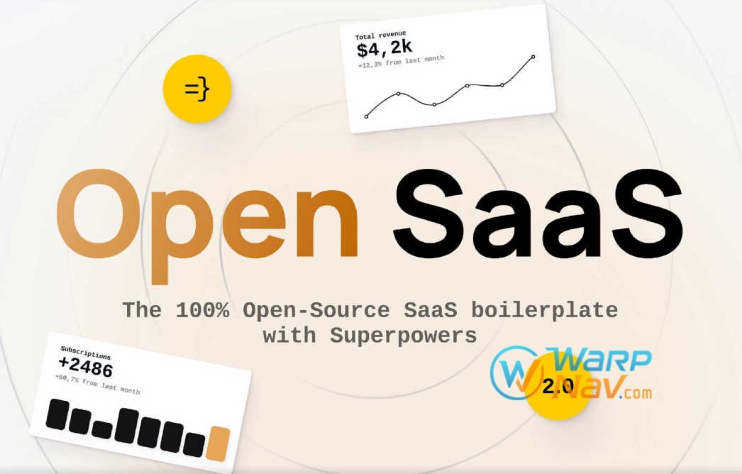  Open SaaS - 1免费开源 SaaS boilerplate，React+Node.js+Prisma 标配支付认证