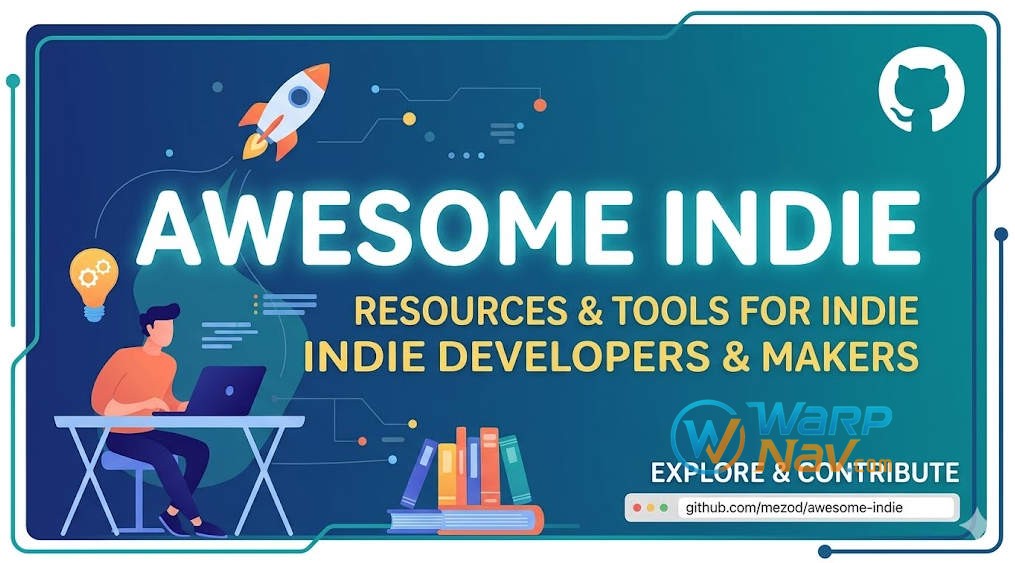 [Github发现] awesome-indie – 独立开发者赚钱资源大全，11k Stars 的必藏清单