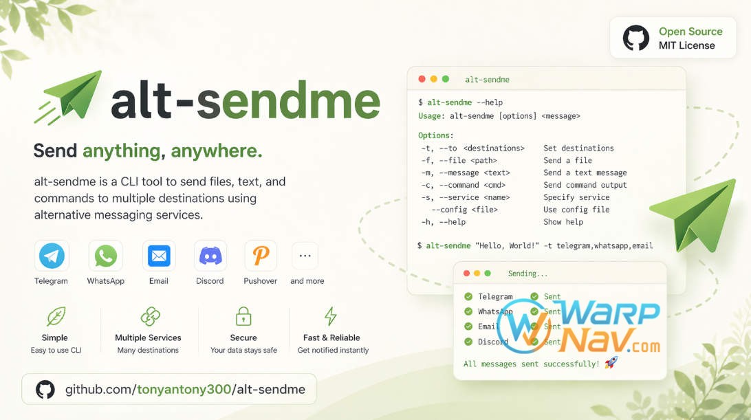 「Github发现」AltSendme - 不经云端，设备到设备直接传文件