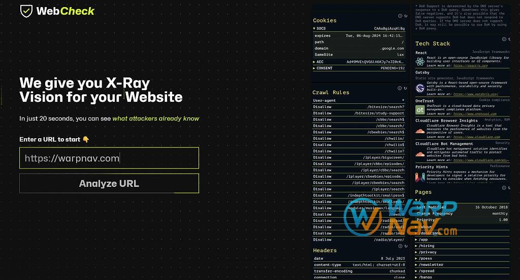 「Github发现」Web-Check - 全能网站OSINT分析工具
