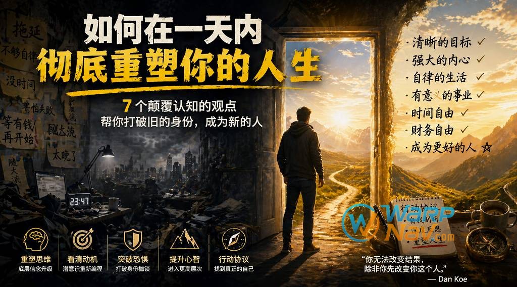 「译文」DAN KOE：如何在一天内彻底重塑你的人生