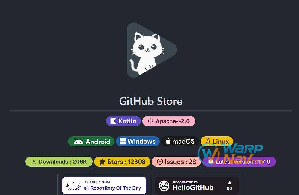 「Github发现」GitHub Store - 一个跨平台的开源应用商店