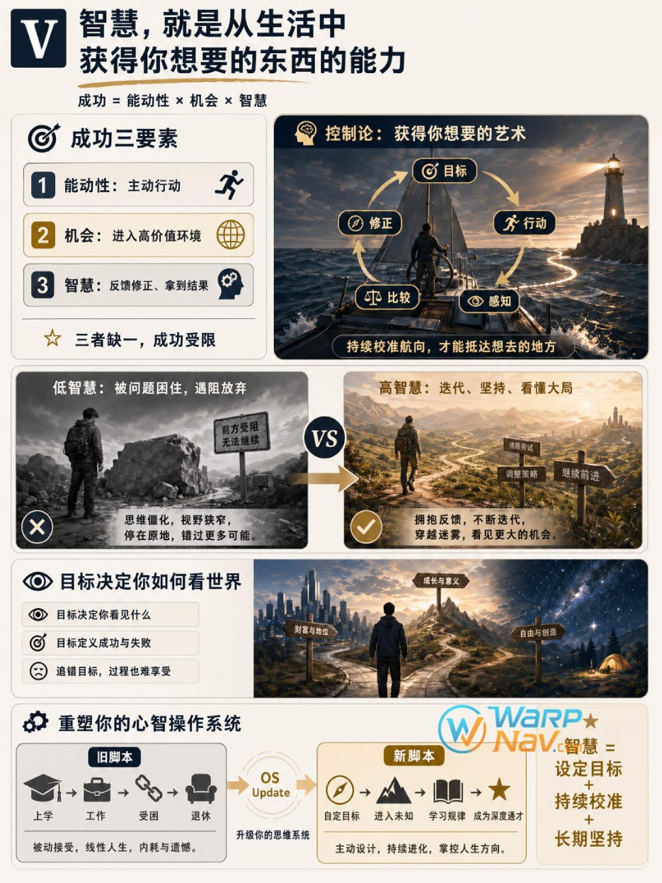 五、智慧，就是从生活中获得你想要的东西的能力