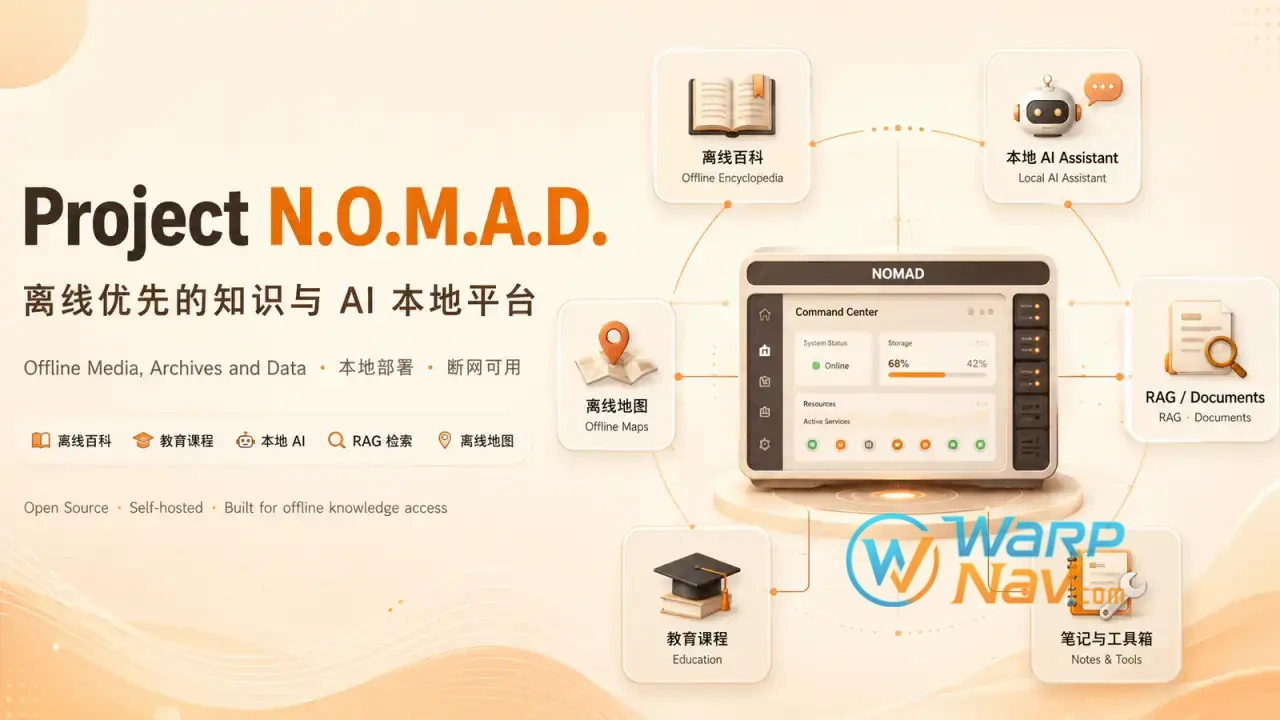 [Github] Project N.O.M.A.D. – 末日/灾后 AI 离线知识服务器项目