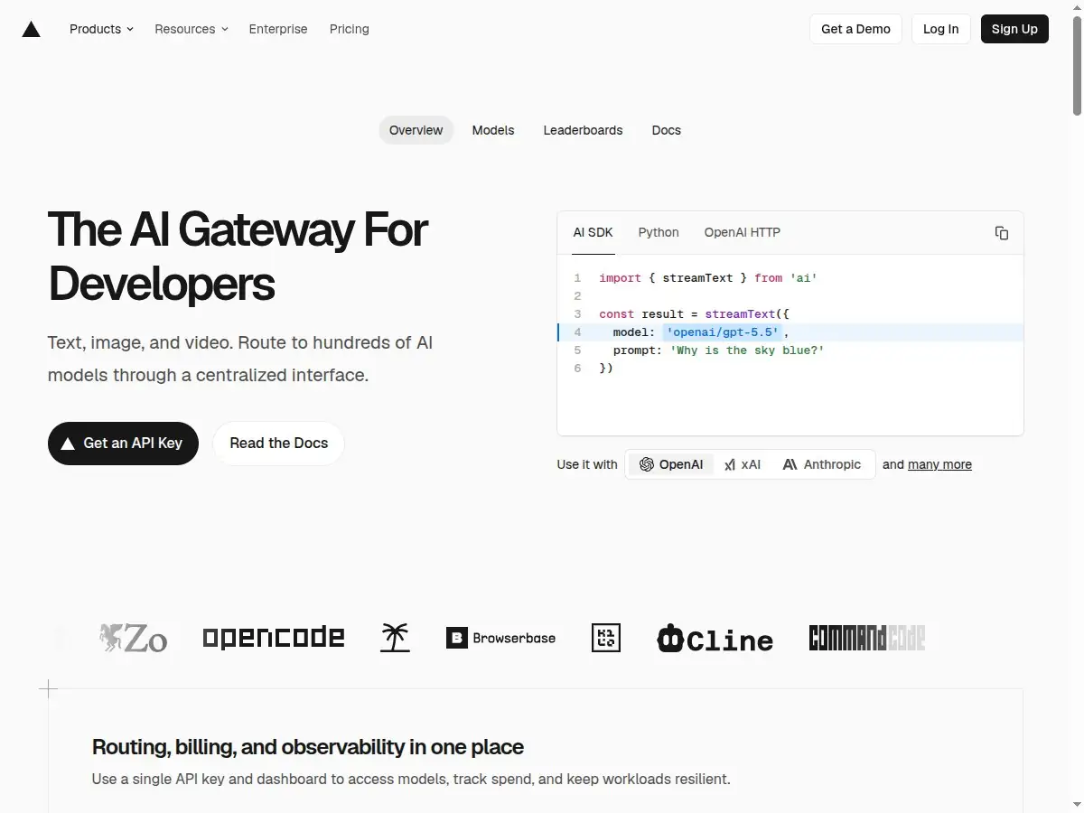 Vercel AI Gateway