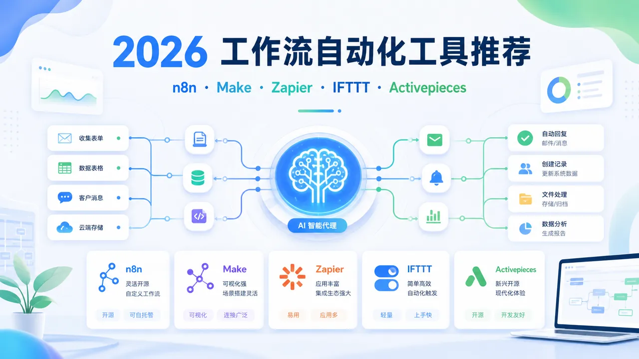 工作流自动化工具怎么选：n8n、Make、Zapier 等方案对比