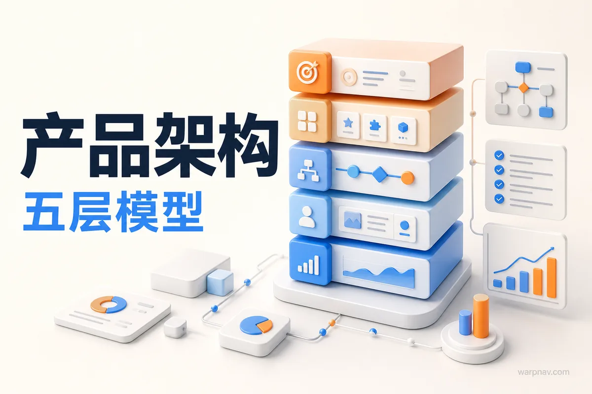 产品架构怎么搭建：从定位、功能、流程到 ROI 的五层模型