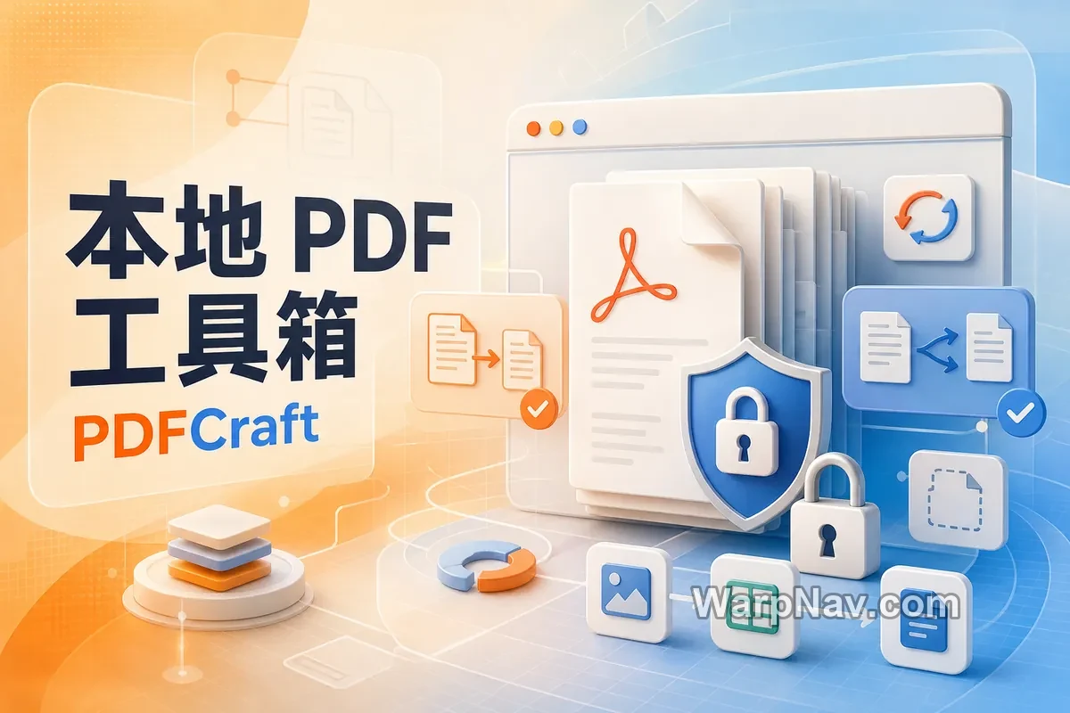 [Github] PDFCraft – 浏览器本地处理的开源 PDF 工具箱