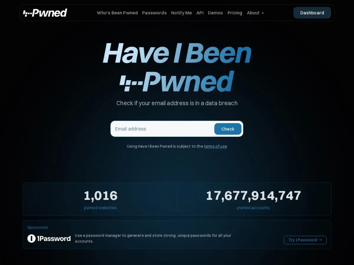 Have I Been Pwned