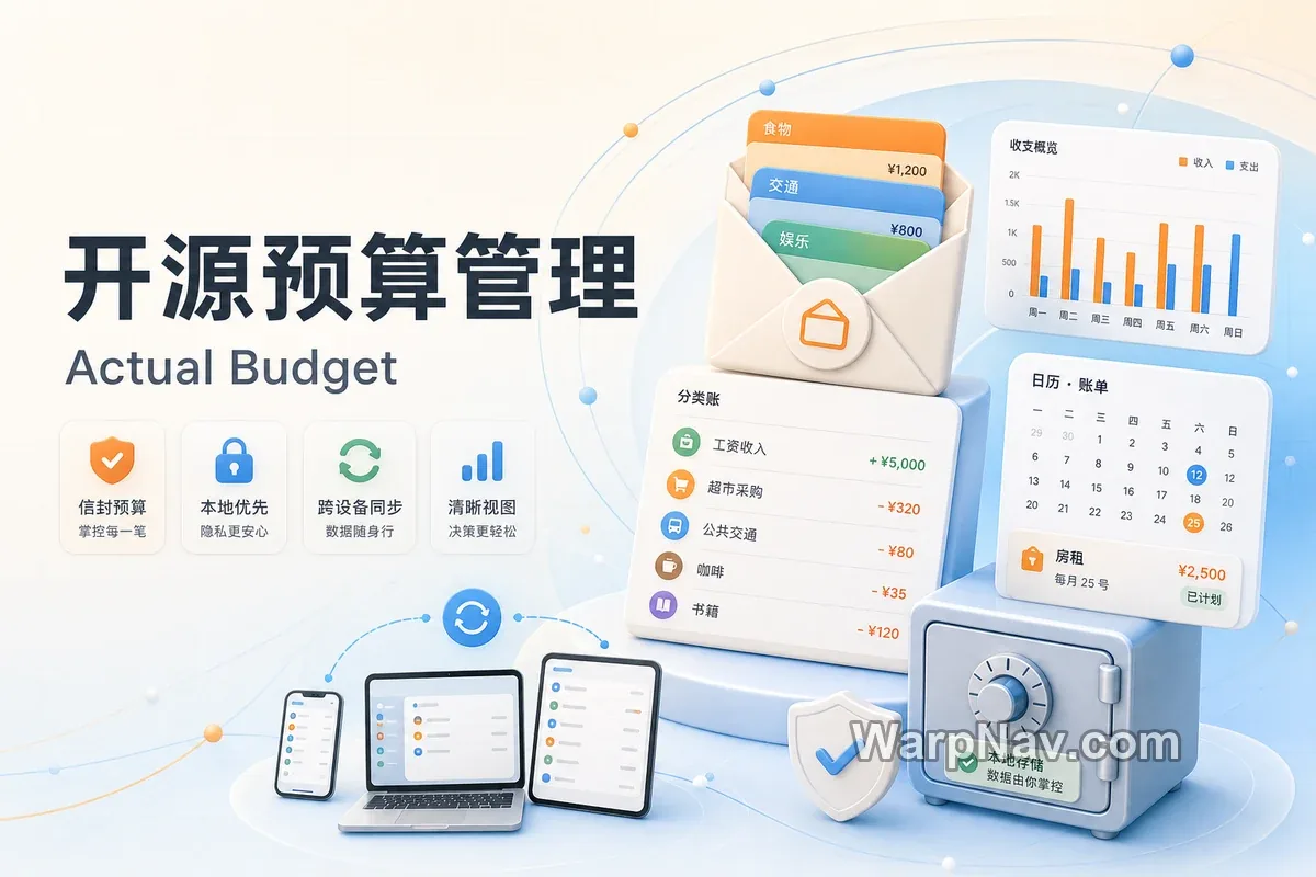 [Github] Actual Budget – 本地优先的开源个人预算管理工具