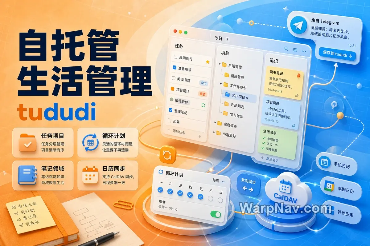 [Github] tududi – 可自托管的开源任务与生活管理系统