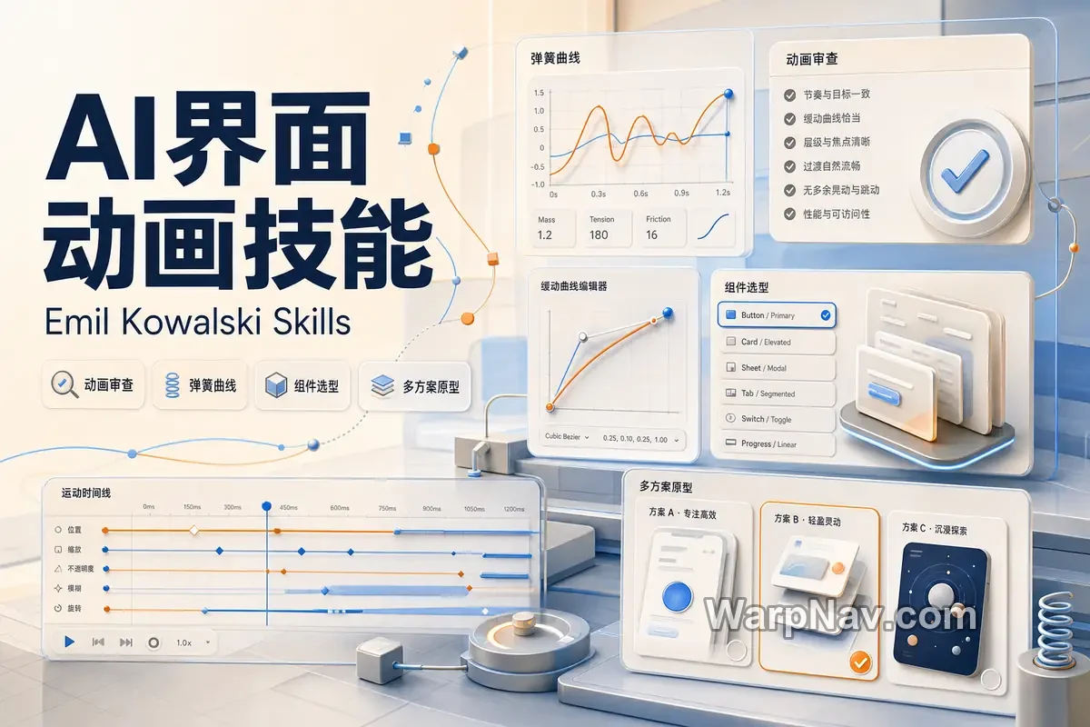 [Github] Emil Kowalski Skills - AI UI 动画与设计工程技能包