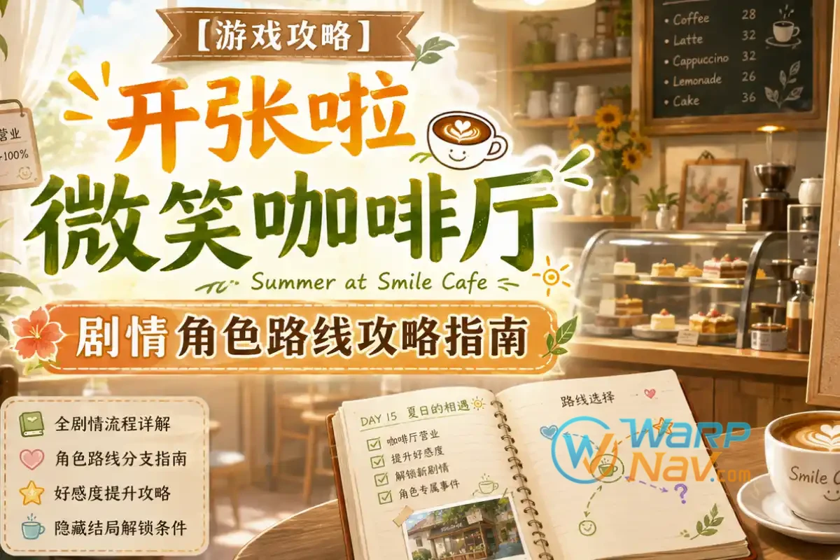 游戏攻略 | 开张啦 微笑咖啡厅 (Summer at Smile Cafe）：角色路线流程完整指南