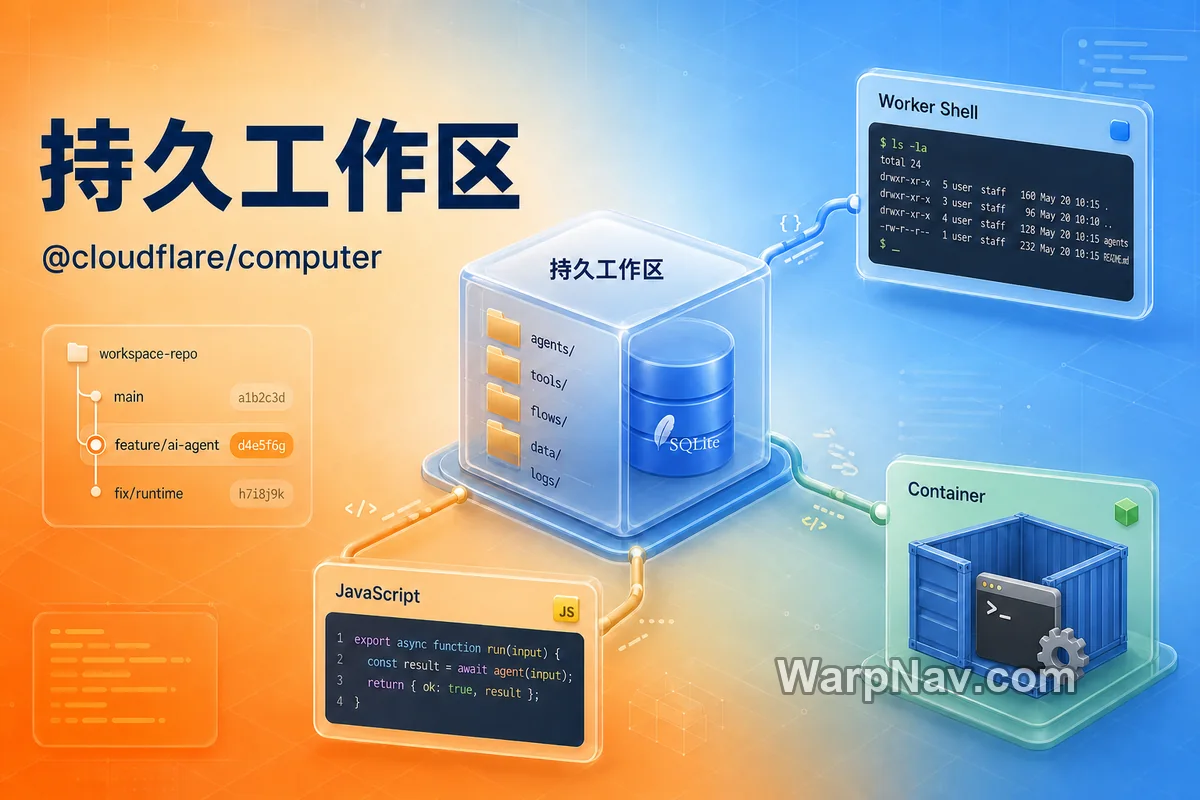 [Github] Cloudflare/computer – AI Agent 的持久工作区与混合运行时