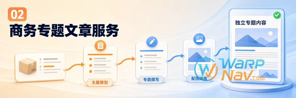WarpNav.com 商务专题文章服务