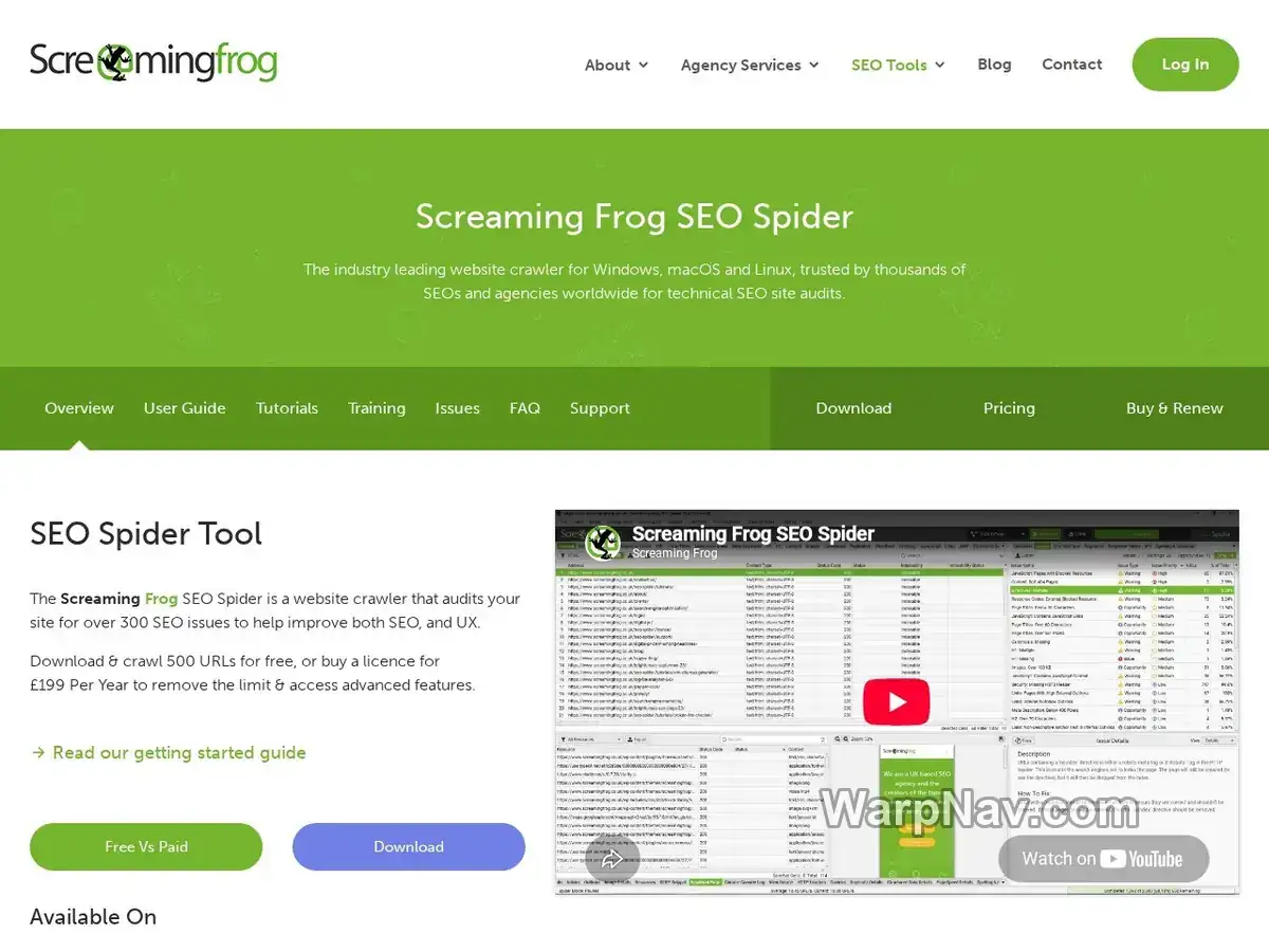 Screaming Frog SEO Spider
