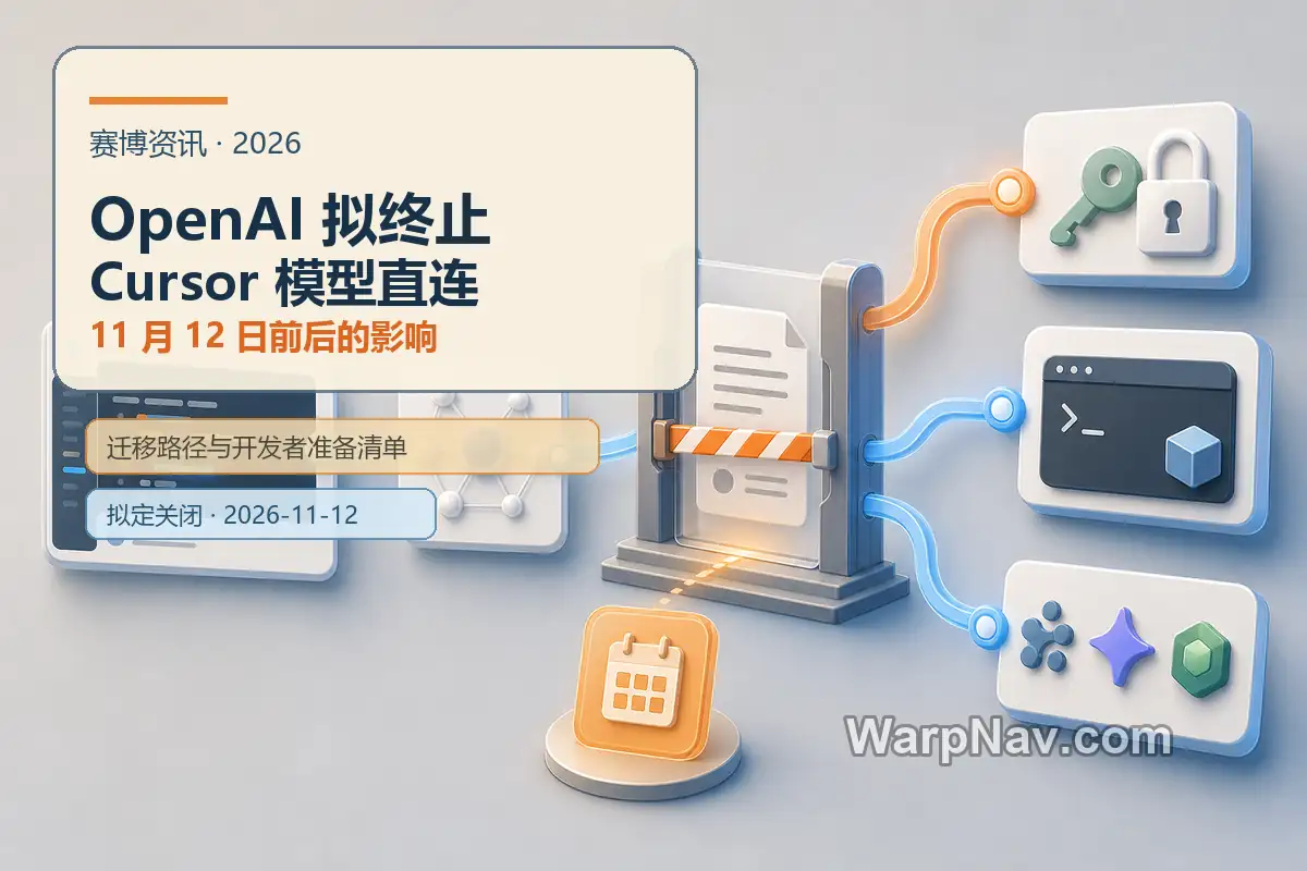 OpenAI 拟终止 Cursor 模型直连：11 月 12 日前后的影响与应对