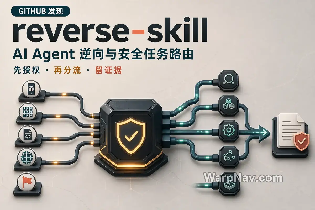[Github] reverse-skill – 给 AI Agent 的逆向与安全任务路由包