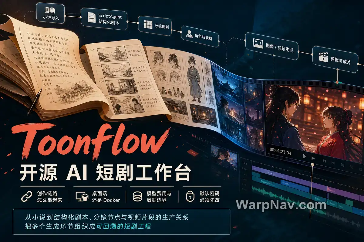 [Github] Toonflow – 从小说到分镜与视频的开源 AI 短剧工作台