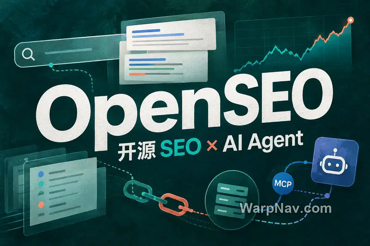 [Github] OpenSEO – 可自托管并接入 AI Agent 的开源 SEO 平台