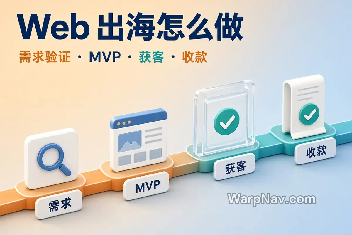 Web独立站出海指南：需求验证、MVP、获客与收款