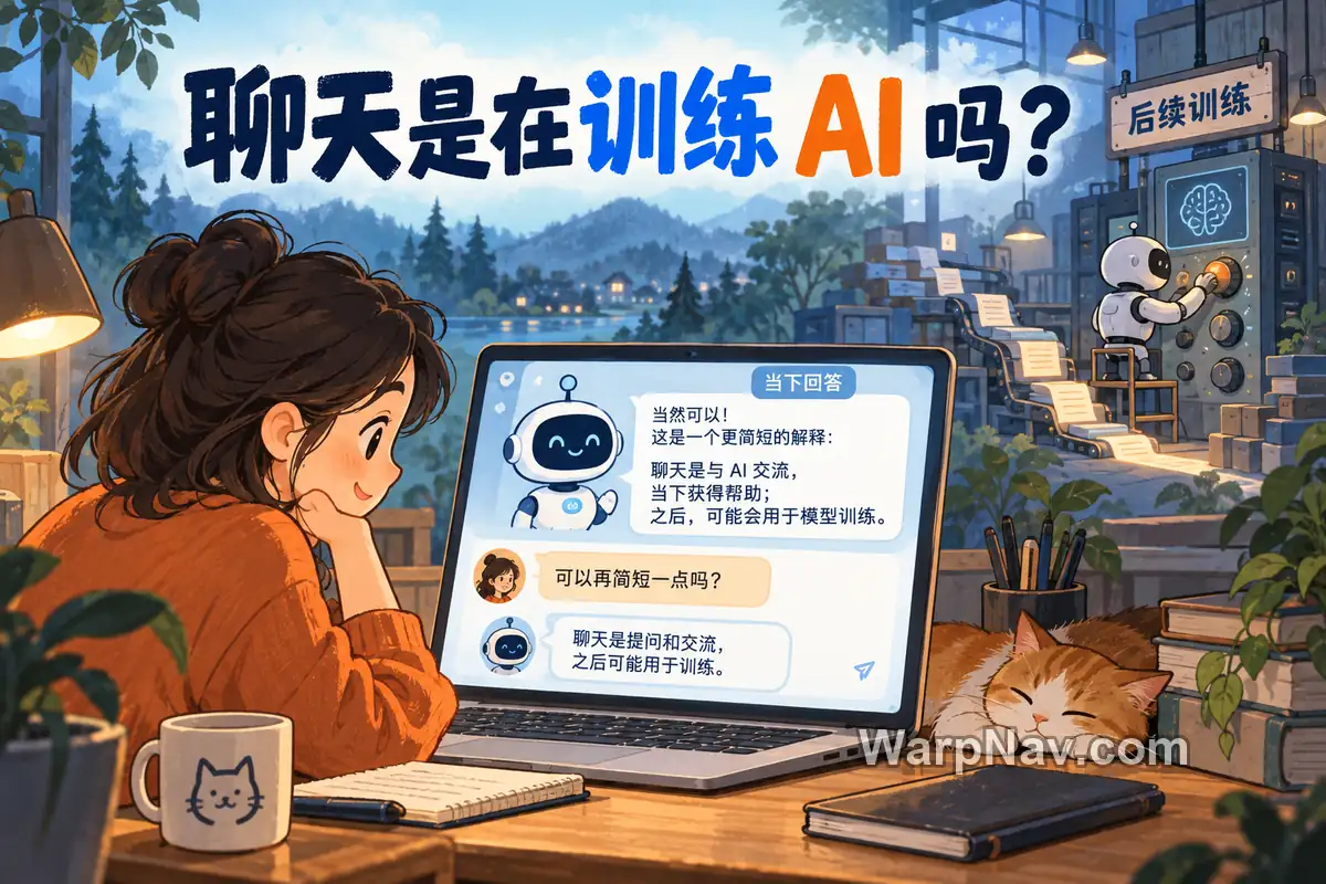 和 AI 聊天是在训练它吗？训练与推理到底差在哪？