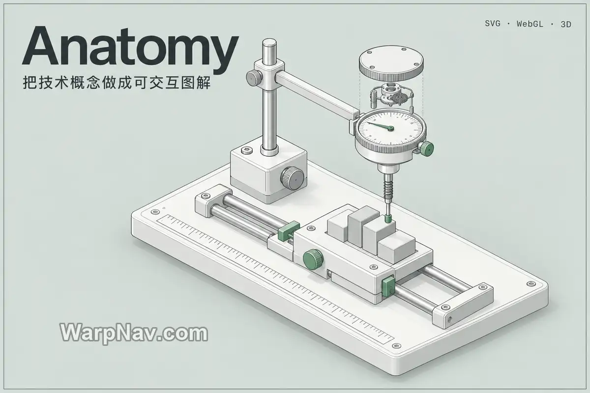 [Github] Anatomy – 把技术概念做成交互式等距图解的开源 Skill