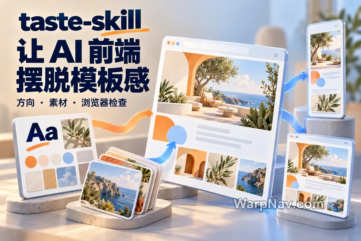 [Github] taste-skill – 让 AI 前端设计摆脱模板感的开源 Skill